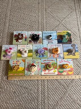 Set of 13 Little Learners Finger Puppet Books